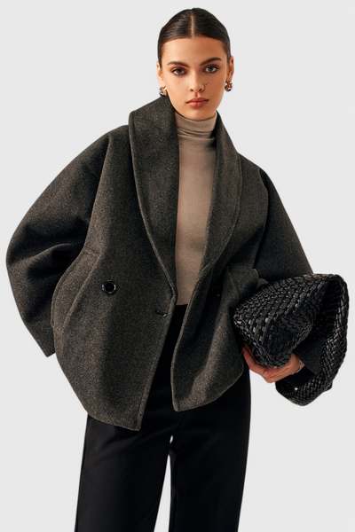 Helena Abrigo de Tweed Oversized.