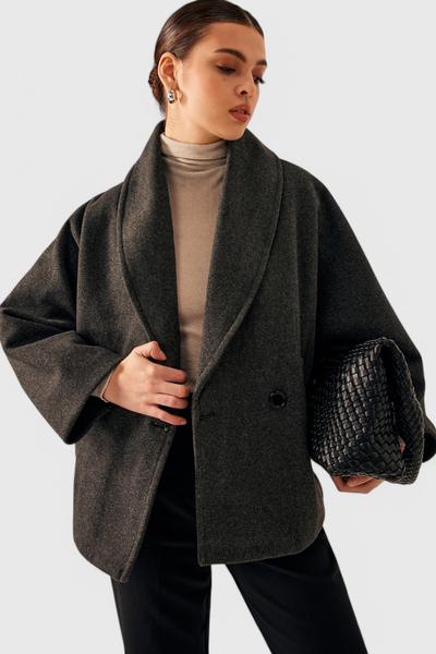 Helena Abrigo de Tweed Oversized.