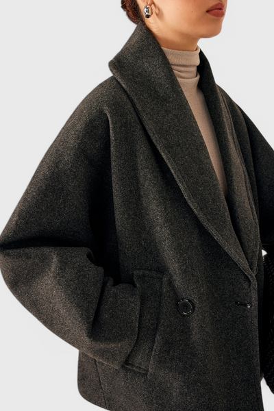 Helena Abrigo de Tweed Oversized.