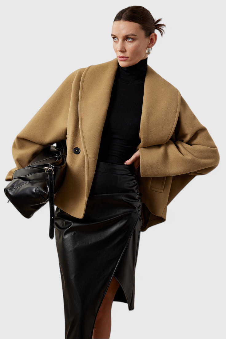 Helena Abrigo de Tweed Oversized.