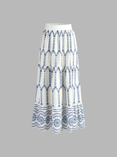 SOLÉA – Printed Tie-Back Set.