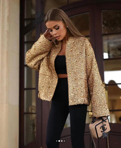 LUMINA Sequin Jacket.