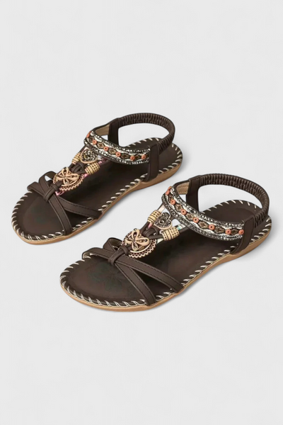 Lera Sandalias bohemias planas.
