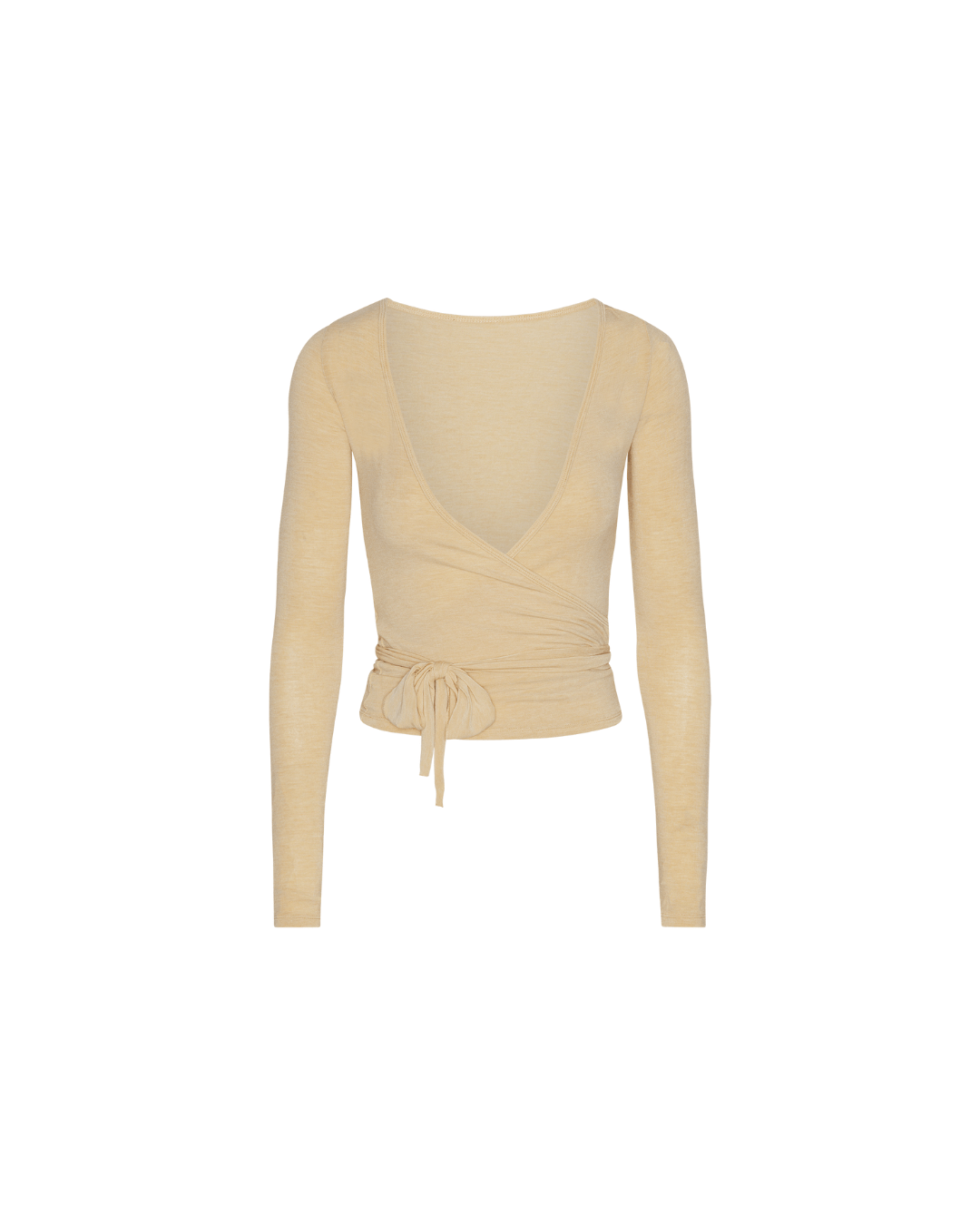 Blusa cruzada - beige.