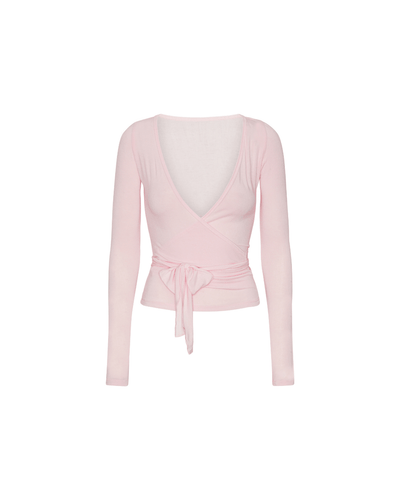 Blusa cruzada - rosa suave.