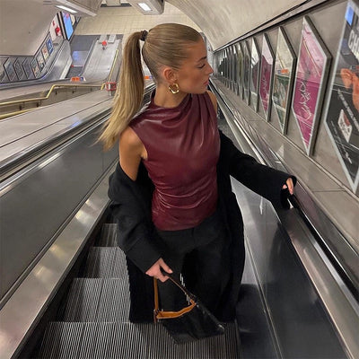 Scarlett Leather Top.