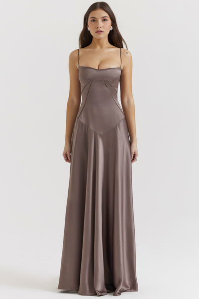 Noelle - Vestido de noche con escote tipo bustier.