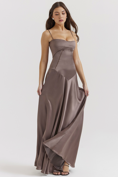 Noelle - Vestido de noche con escote tipo bustier.