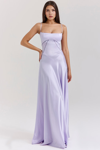 Noelle - Vestido de noche con escote tipo bustier.