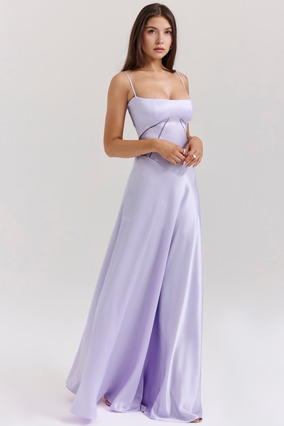 Noelle - Vestido de noche con escote tipo bustier.