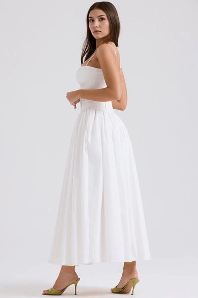 Violetta - Vestido midi con ramilletes.