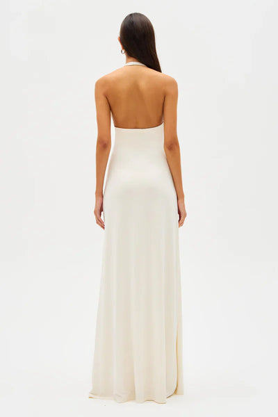 ALTHEA – Vestido largo de cupro.