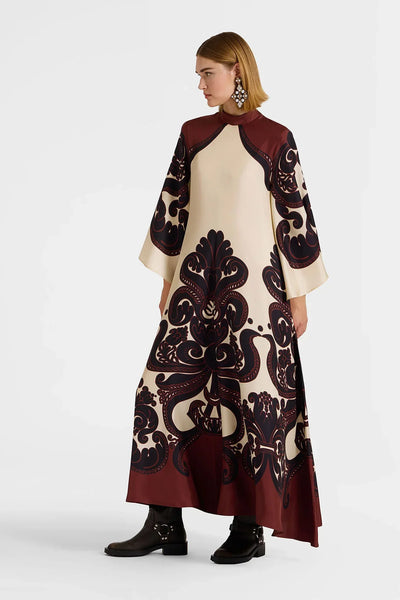 Vestido de satén Auravella.