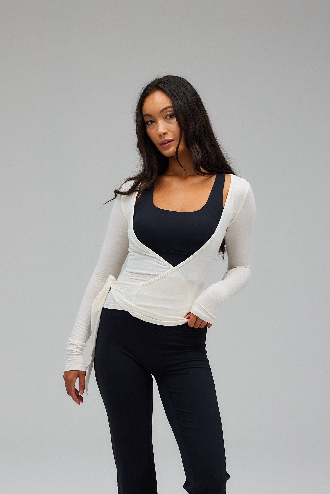 Blusa cruzada - blanca.