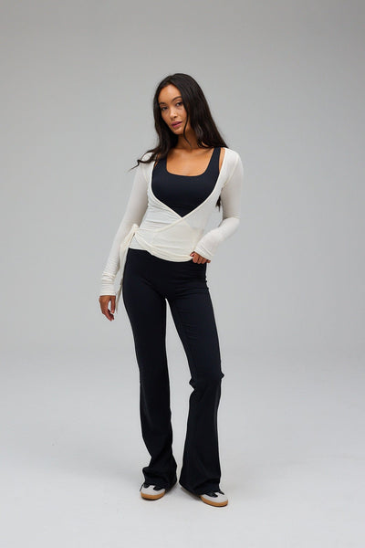 Blusa cruzada - blanca.