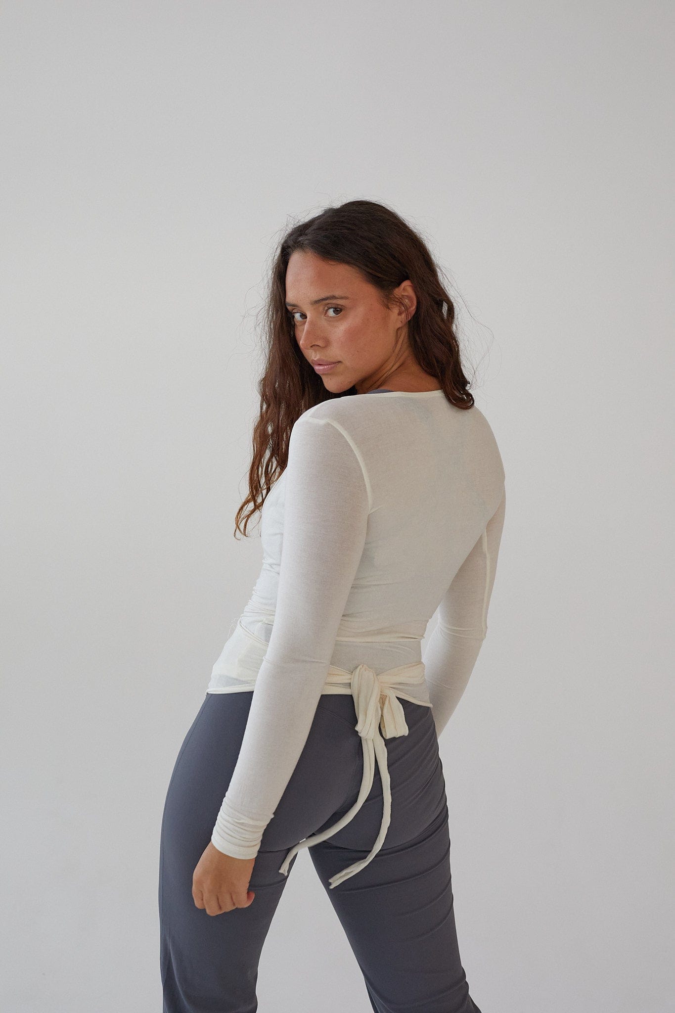 Blusa cruzada - blanca.