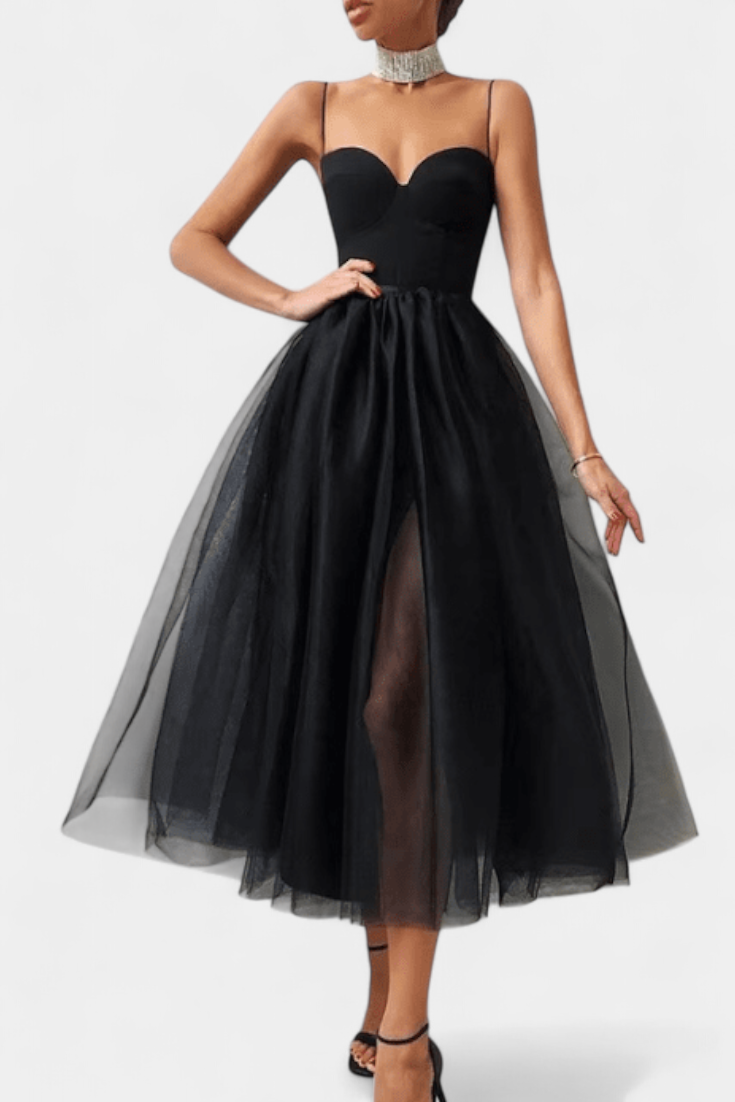 Giselle Vestido Maxi de Tul Elegante.
