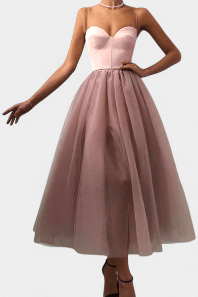 Giselle Vestido Maxi de Tul Elegante.