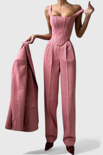 Evena Traje de Pantalón para una Elegancia Confiada.