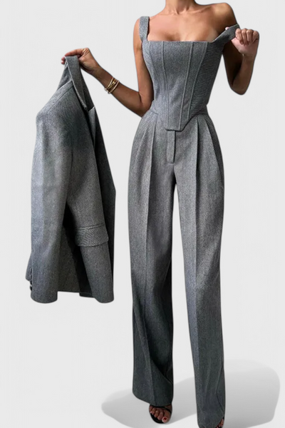 Evena Traje de Pantalón para una Elegancia Confiada.