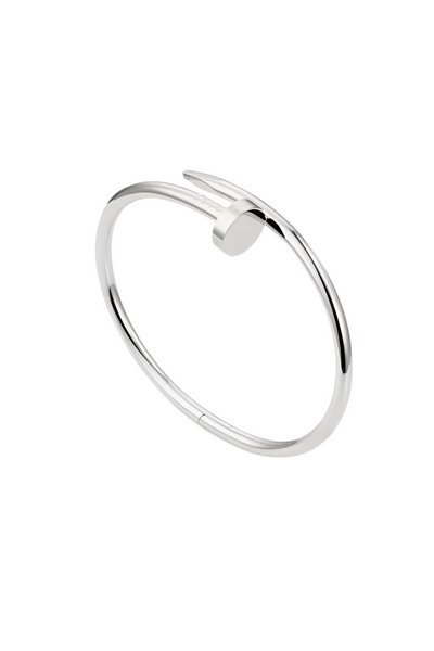 Pulsera Minimalista Inspirada en Clavos de Plata Esterlina.