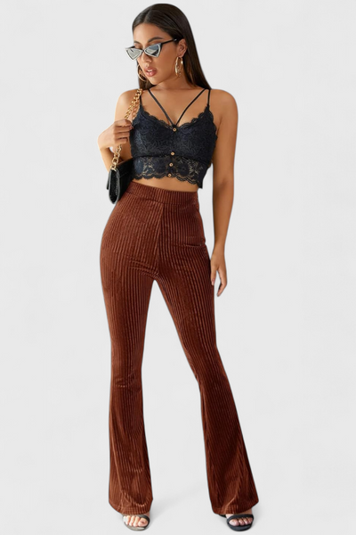 Liset Pantalones Acampanados de Pana.
