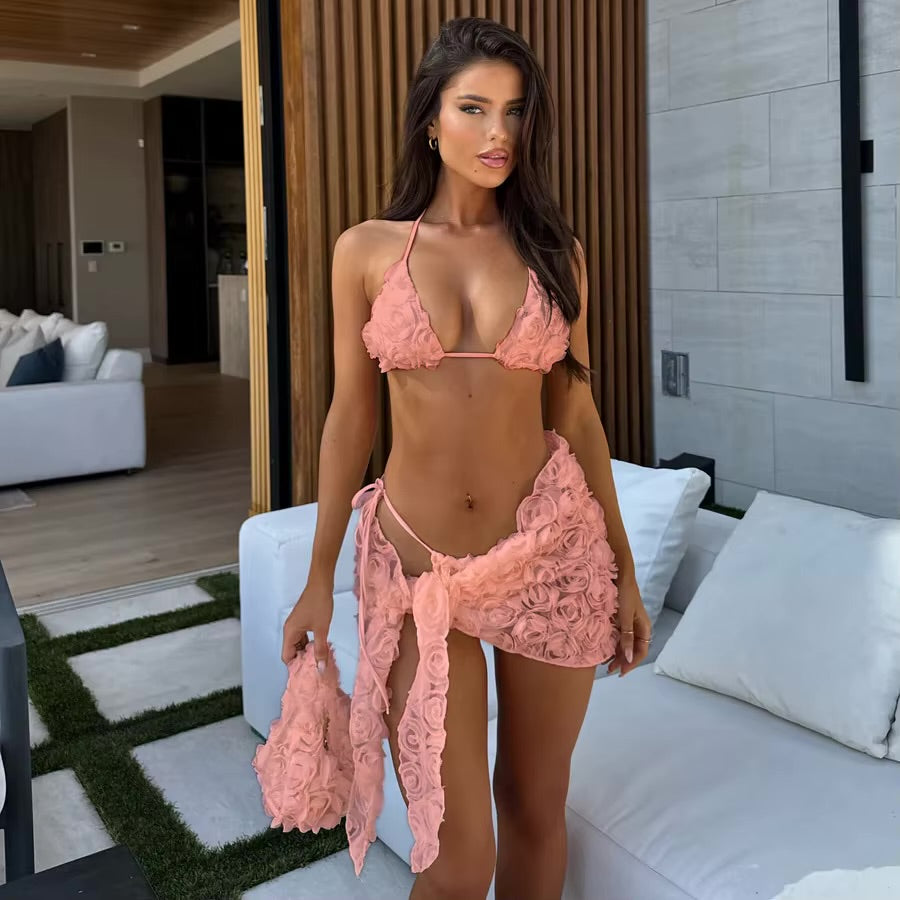 TROJDIEĽNA BIKINÍ SÚPRAVA ROSE ROSY