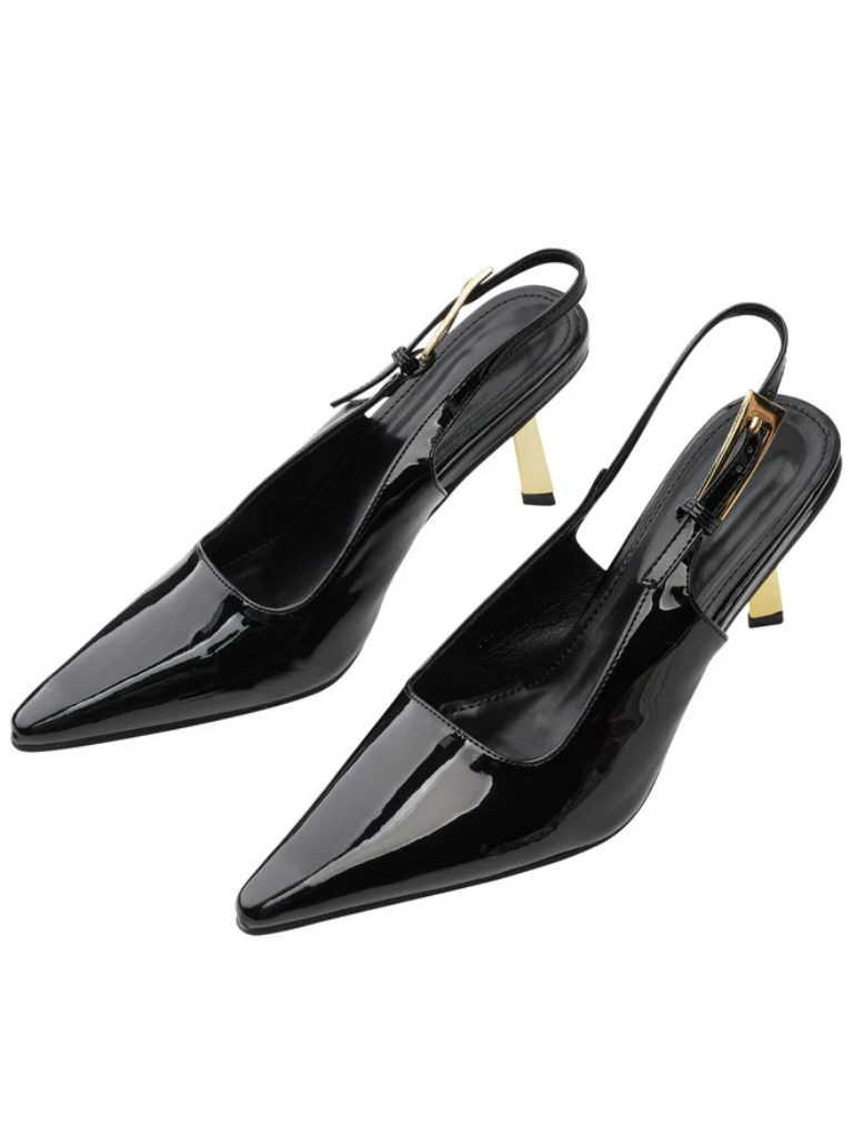RIVIERA HEELS – BLACK & GOLD EDITION.