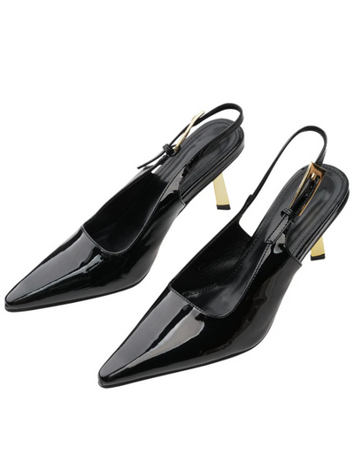 RIVIERA HEELS – BLACK & GOLD EDITION.