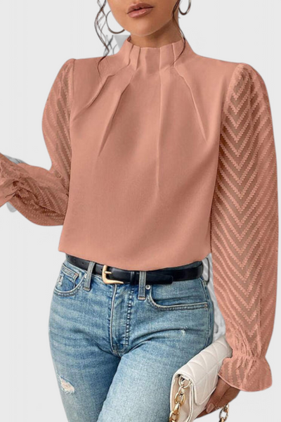 Helga Blusa de Manga Larga Náutica.
