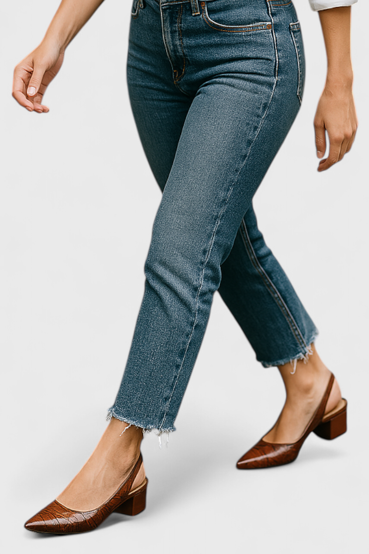 Ava Slingback de Tacón Elegante con Punta Fina.