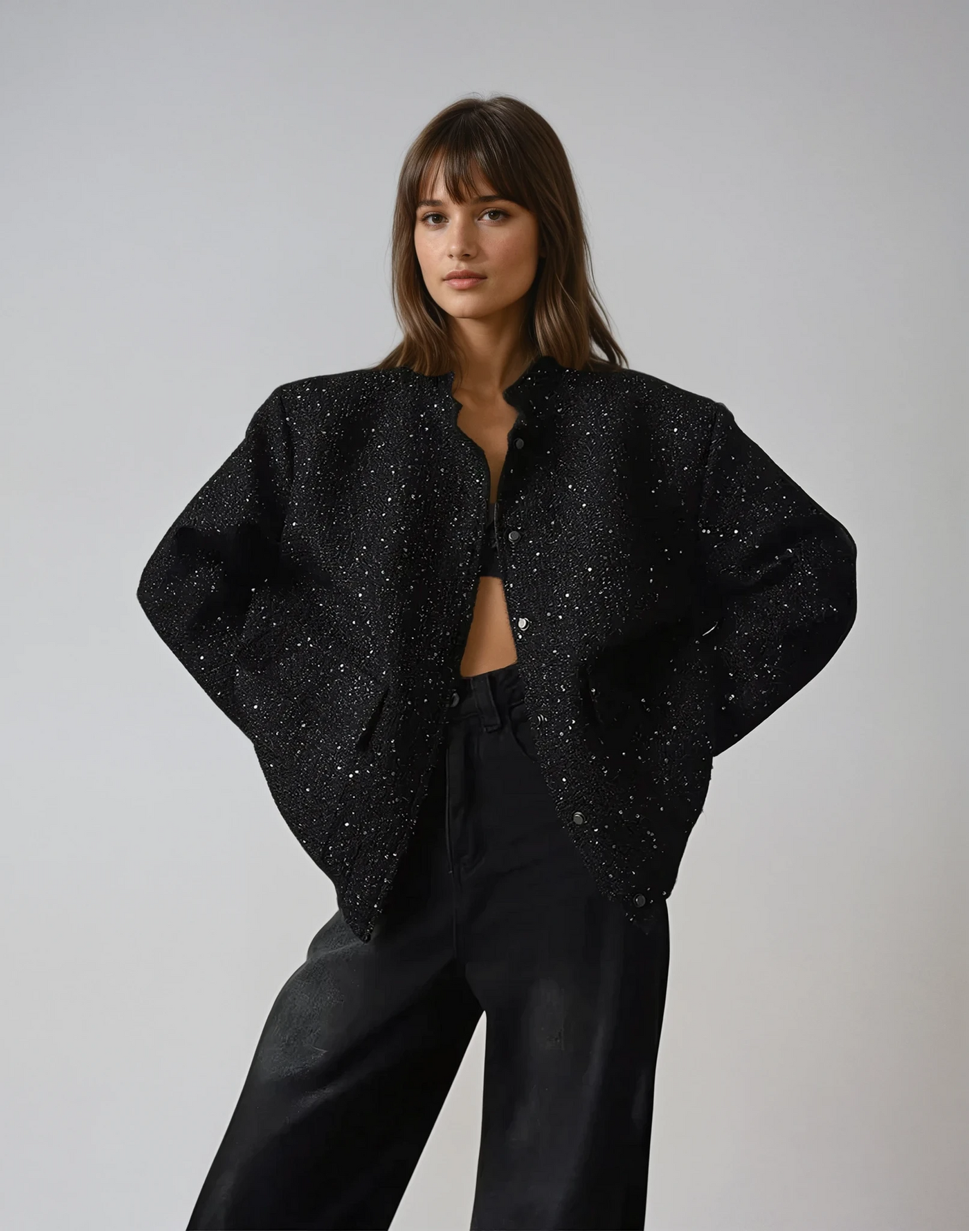 LUMINA Sequin Jacket.