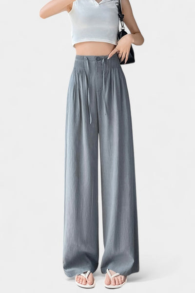 Ilyana Pantalones de Cintura Alta y Pierna Ancha.