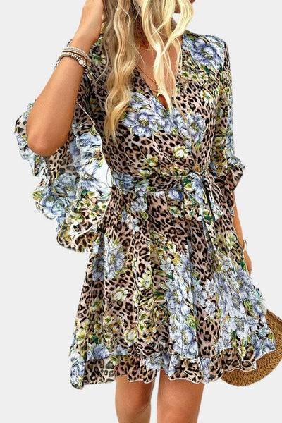 Besa Vestido Mini Floral Impreso.