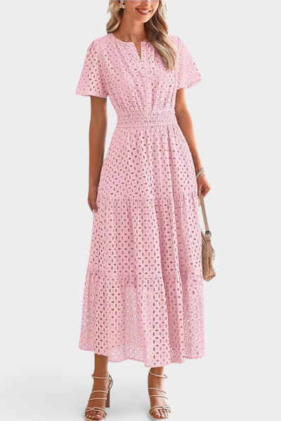 Imani Vestido Maxi de Encaje Bordado.