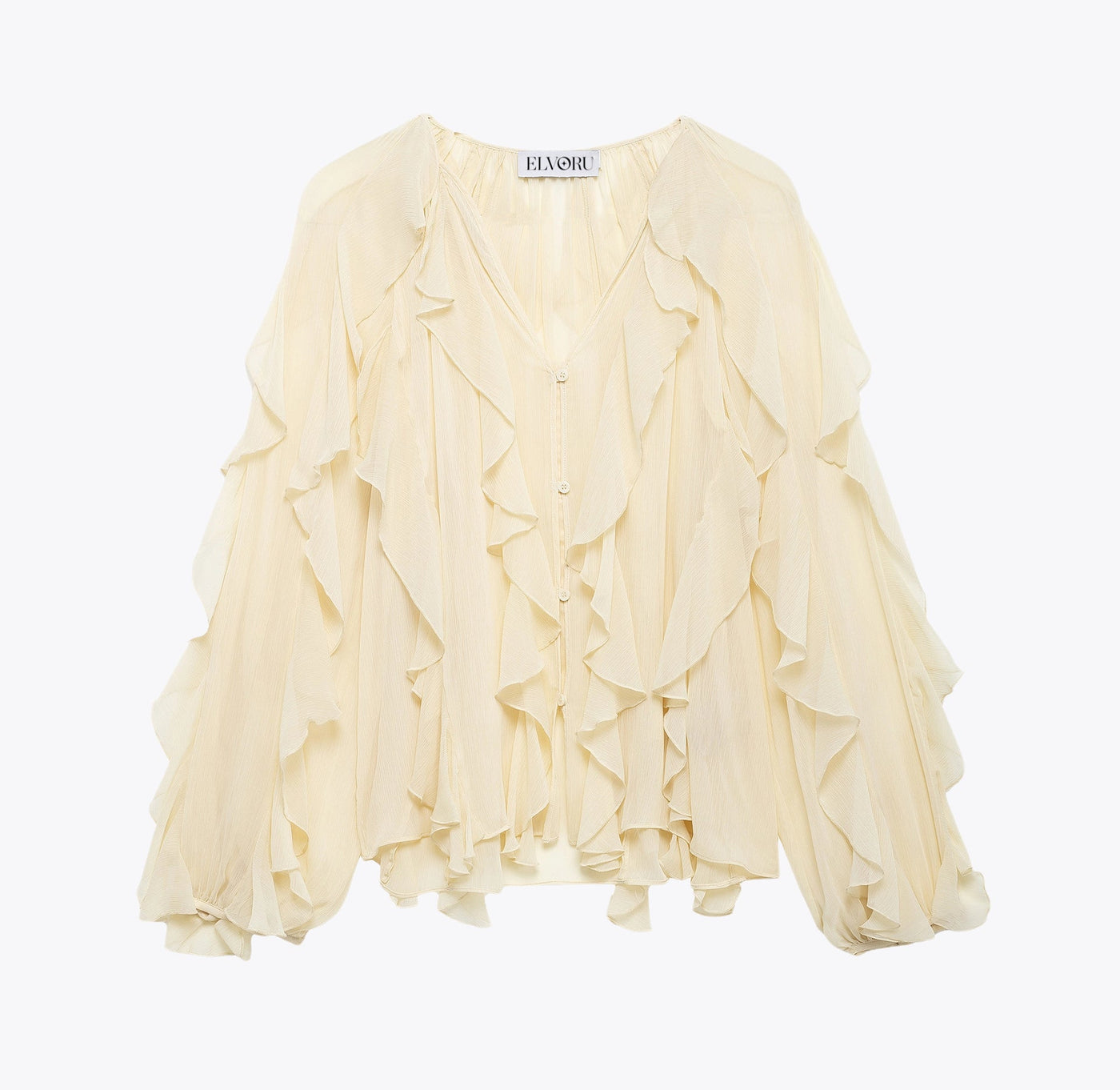 PURE DESIRE Ruffle Blouse.