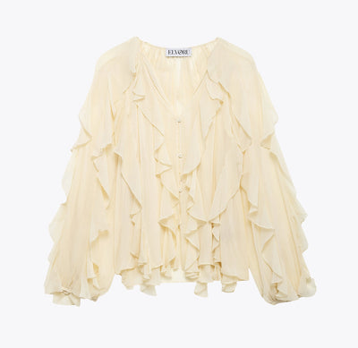 PURE DESIRE Ruffle Blouse.