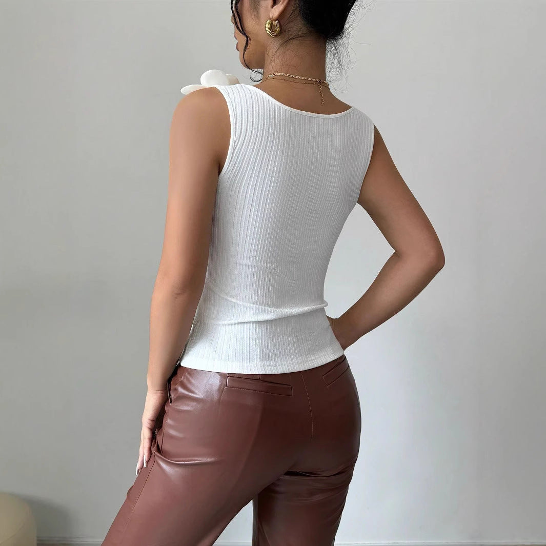 Top sin mangas floral ELIANA.
