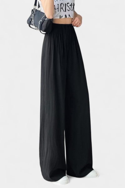 Ilyana Pantalones de Cintura Alta y Pierna Ancha.