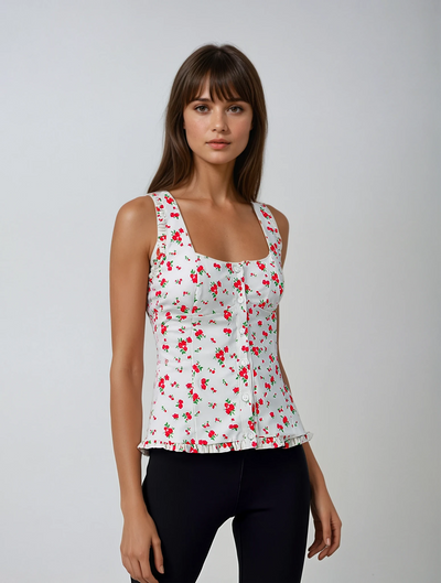 ROSALINA Floral Top.