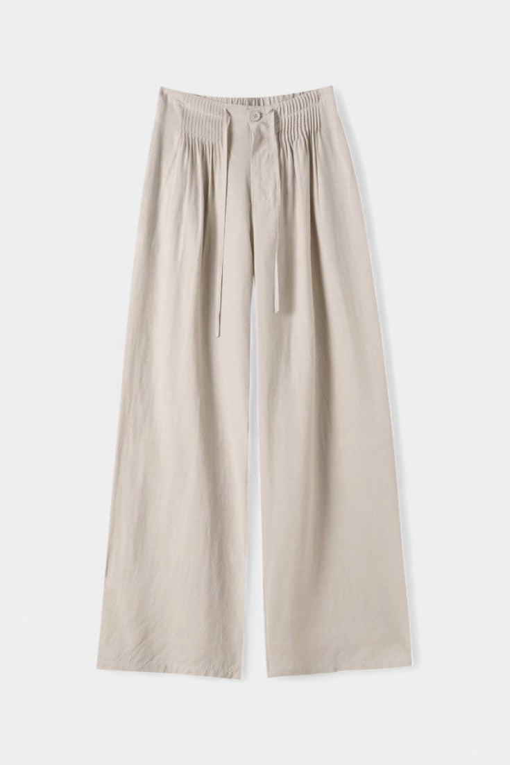 Ilyana Pantalones de Cintura Alta y Pierna Ancha.