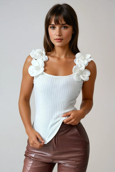 Top sin mangas floral ELIANA.