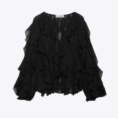 PURE DESIRE Ruffle Blouse.