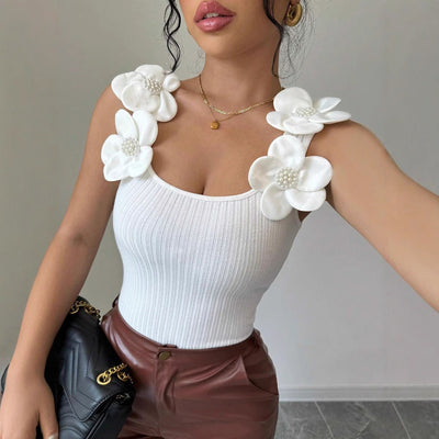 Top sin mangas floral ELIANA.