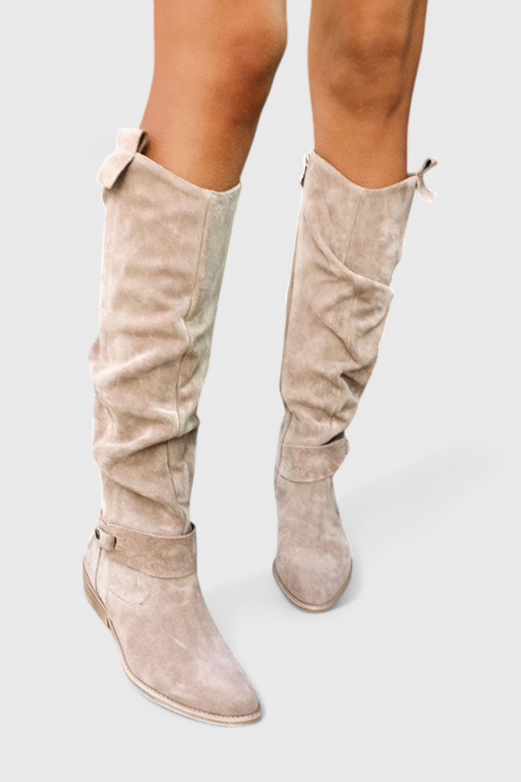Celine Botas Altas de Estilo Retro.