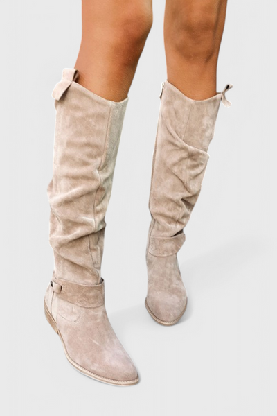 Celine Botas Altas de Estilo Retro.