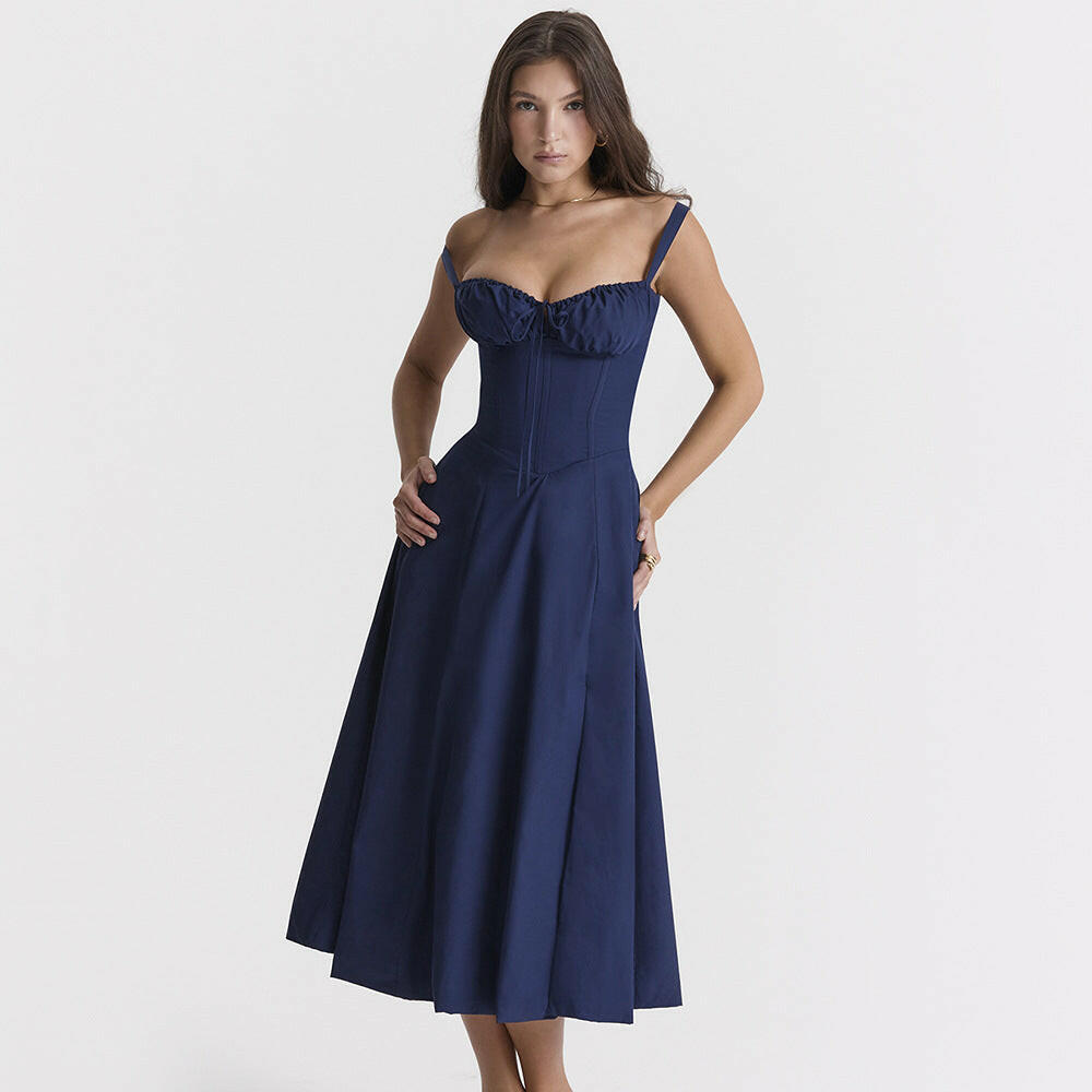 Flint Elegante Vestido de Largo Medio.