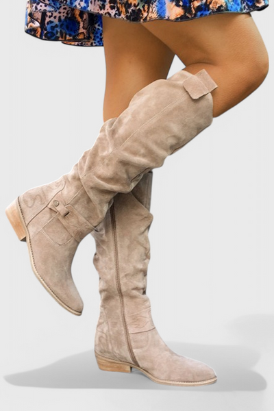 Celine Botas Altas de Estilo Retro.
