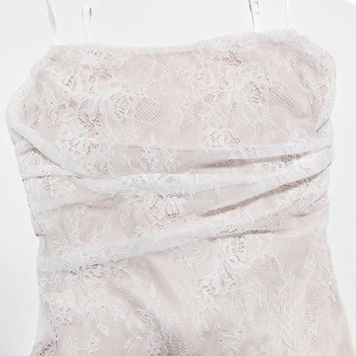 Celeste - Vestido Maxi de Encaje.