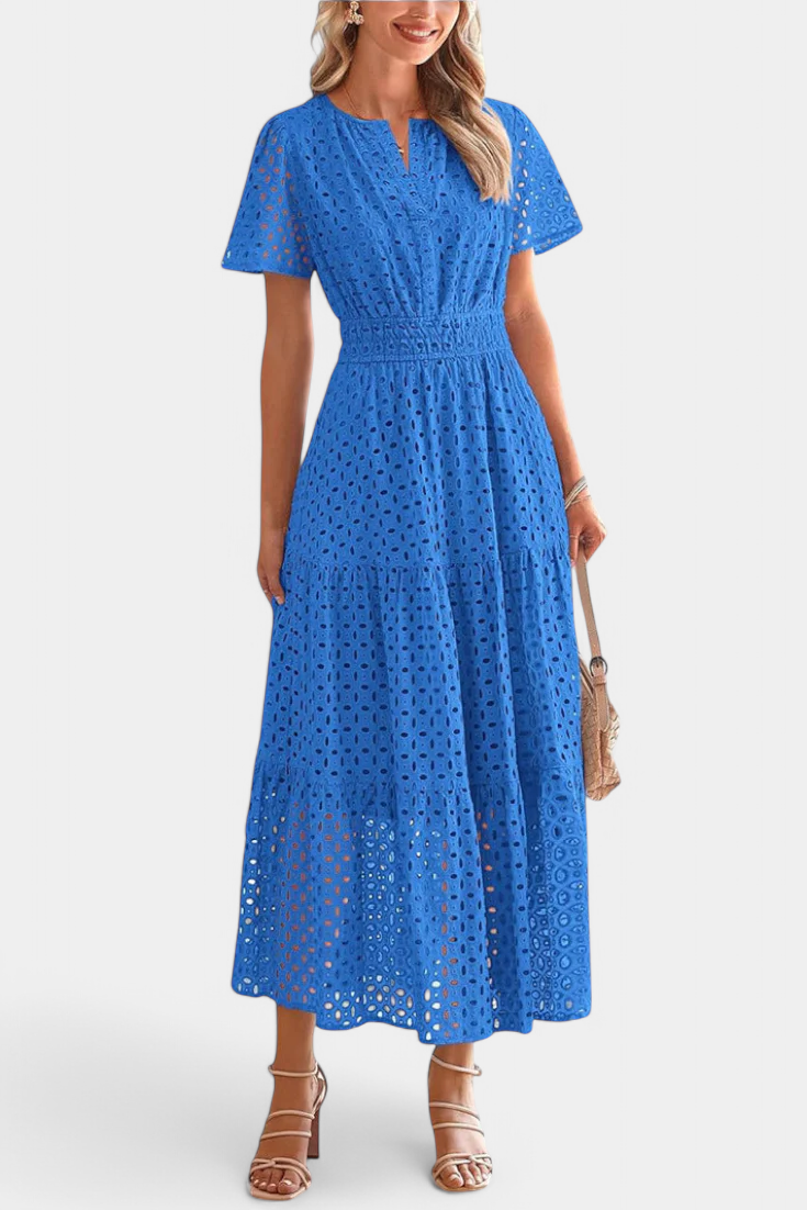 Imani Vestido Maxi de Encaje Bordado.
